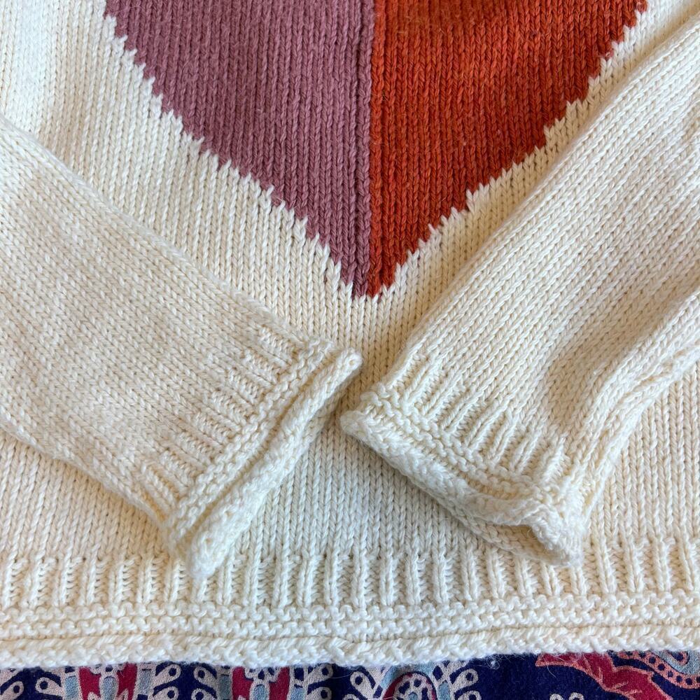 Madewell Heart Keaton Knit Pullover Coquette Romantic Soft Sweater Size XS - Picture 7 of 9